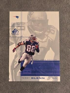 2001 SP Game Used Edition #53 Terry Glenn Football Card